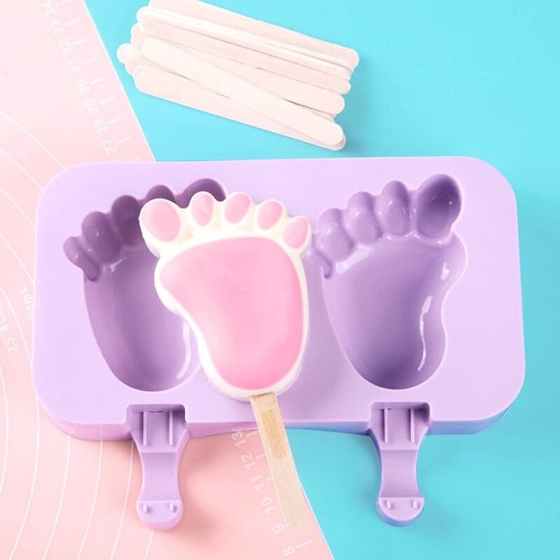 Silicone Ice Pop Mold – Frozen Treats Maker with 50 Sticks