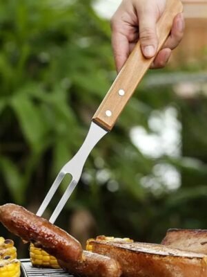 TK BBQ Fork with Wooden Handle – Grill Accessory