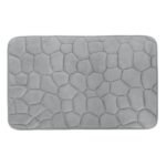 TK Microfiber Stone Pattern Bathroom Mat – Anti-Slip 45×70 cm