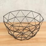 TK Geometric Stainless Steel Fruit Basket – Modern Kitchen Storage
