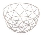 TK Geometric Stainless Steel Fruit Basket – Modern Kitchen Storage