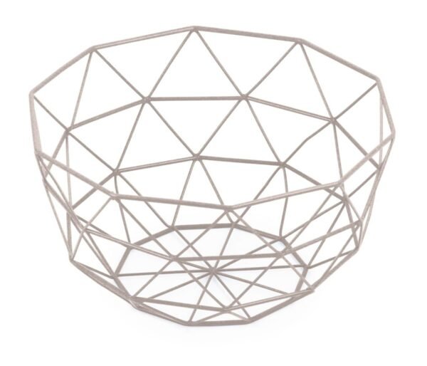 TK Geometric Stainless Steel Fruit Basket – Modern Kitchen Storage