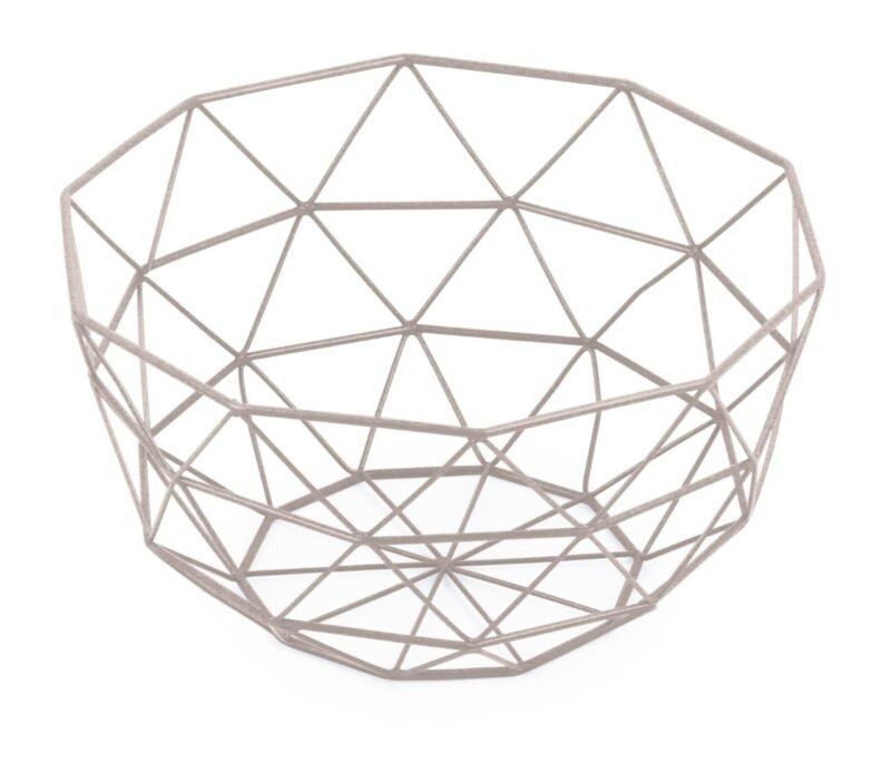 TK Geometric Stainless Steel Fruit Basket – Modern Kitchen Storage