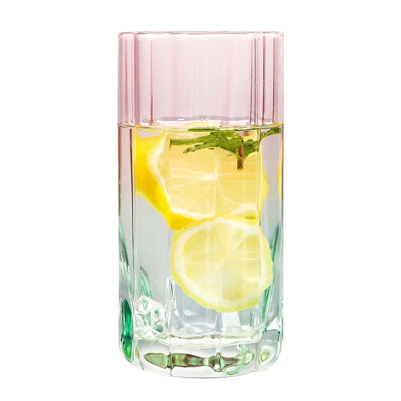 TK Peach Blossom Flower Glass Set of 4 – Lead-Free