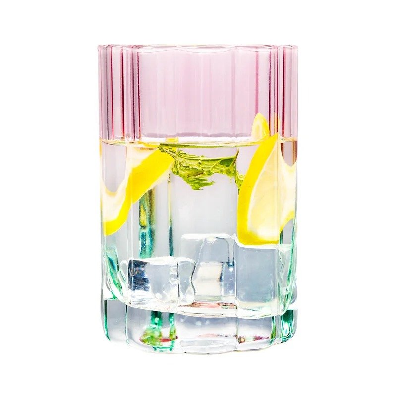 TK Peach Blossom Flower Glass Set of 4 – Lead-Free