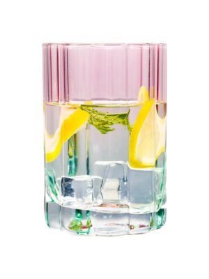 TK Peach Blossom Flower Glass Set of 4 – Lead-Free