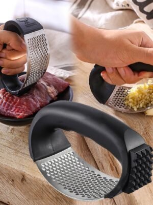 Arc Shape 2-in-1 Garlic Press & Meat Tenderizer