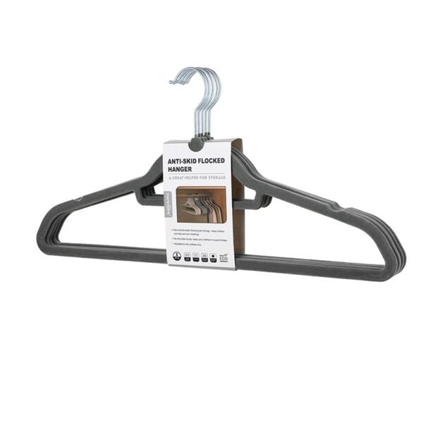 TK Pack of 5 Velvet Non-Slip Closet Hangers
