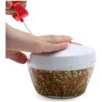 Hand Pull Food Cutter with Stainless Steel Blades