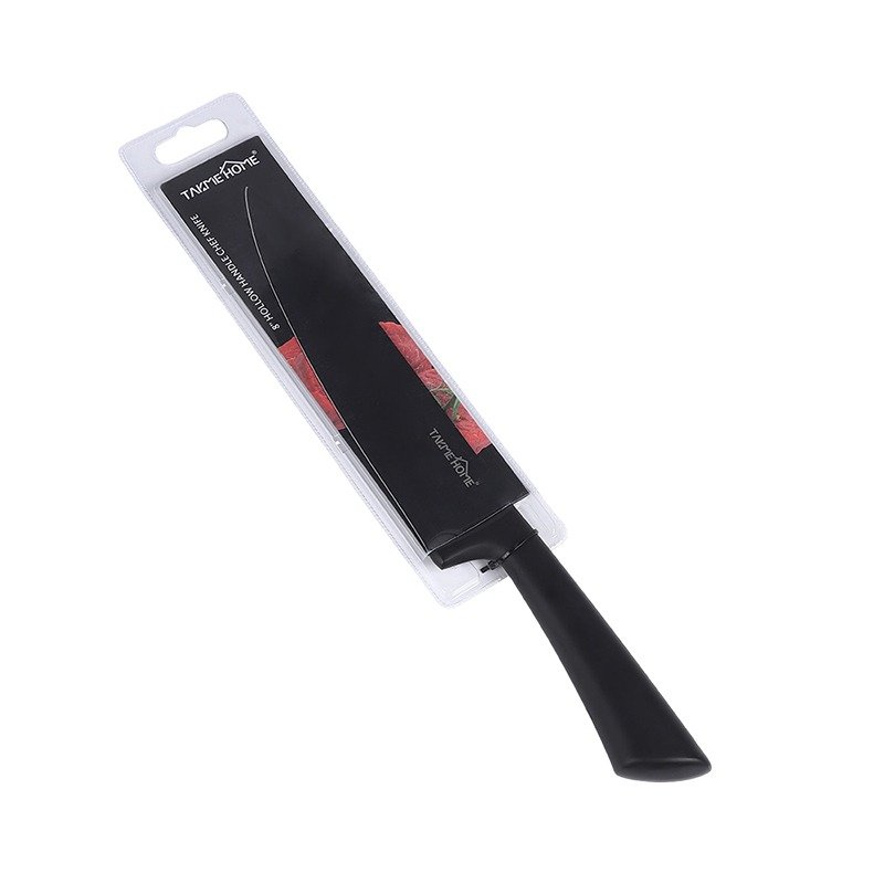 TK Black Hollow Handle Kitchen Knife Set – Stainless Steel Blades