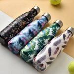 TK Graphic Vacuum Stainless Steel Bottle – 400ml Insulated Water Flask