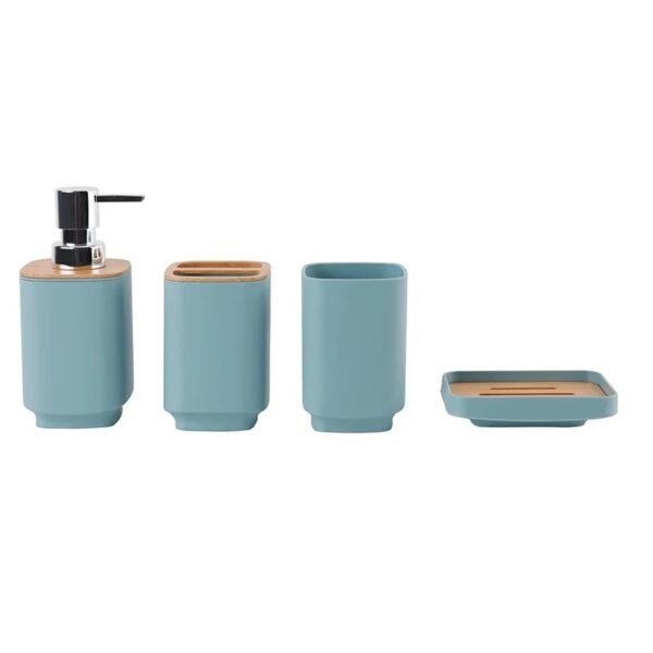 TK Set of 4 Bathroom Countertop Accessories – Stylish & Functional