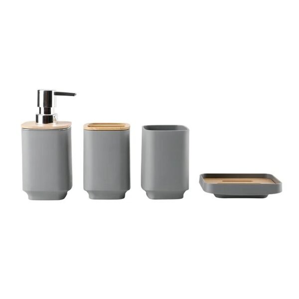 TK Set of 4 Bathroom Countertop Accessories – Stylish & Functional