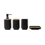 TK Set of 4 Bathroom Countertop Accessories – Stylish & Functional