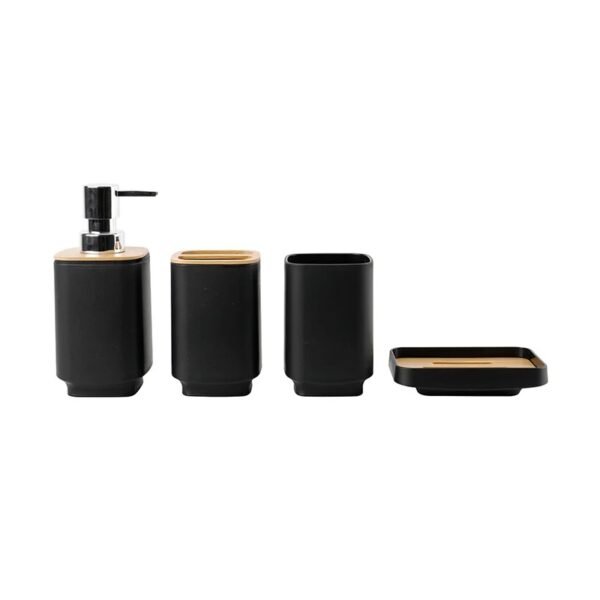 TK Set of 4 Bathroom Countertop Accessories – Stylish & Functional