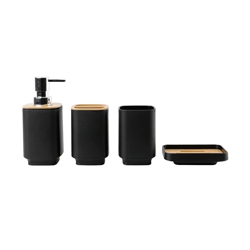 TK Set of 4 Bathroom Countertop Accessories – Stylish & Functional