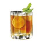 TK Lead-Free Crystal Clear Flower Shaped Glass Set – Elegant Drinkware, Set of 4