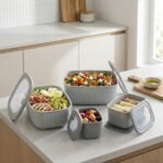 TK Set of 3 Prep Lunch Boxes – Leakproof & Stackable