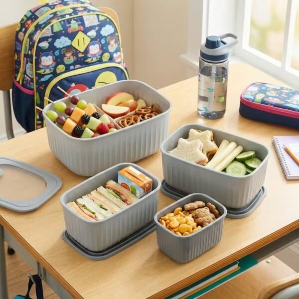 TK Set of 3 Prep Lunch Boxes – Leakproof & Stackable