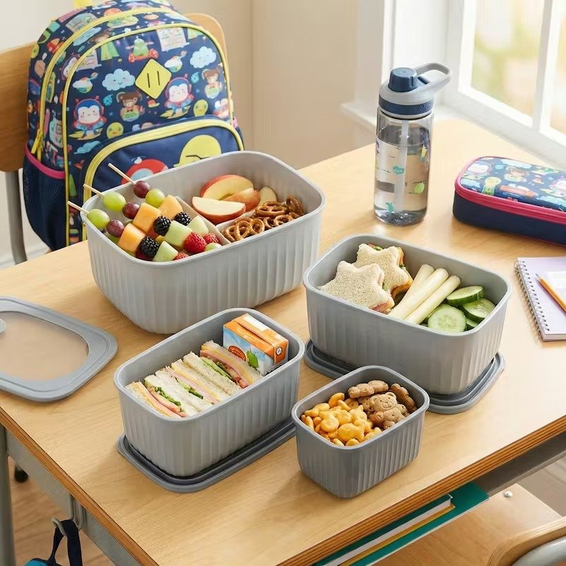 TK Set of 3 Prep Lunch Boxes – Leakproof & Stackable