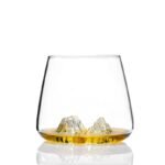 Whiskey Glass with Mountain Ice Design – Unique Drinkware
