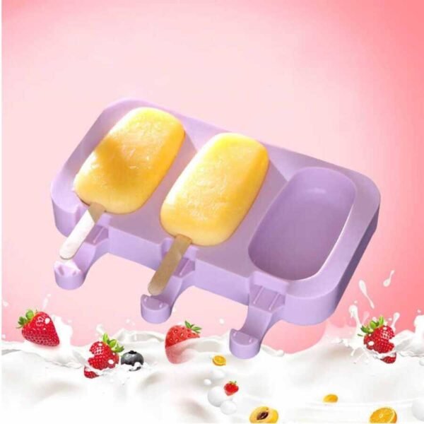 Silicone Ice Pop Mold – Frozen Treats Maker with 50 Sticks