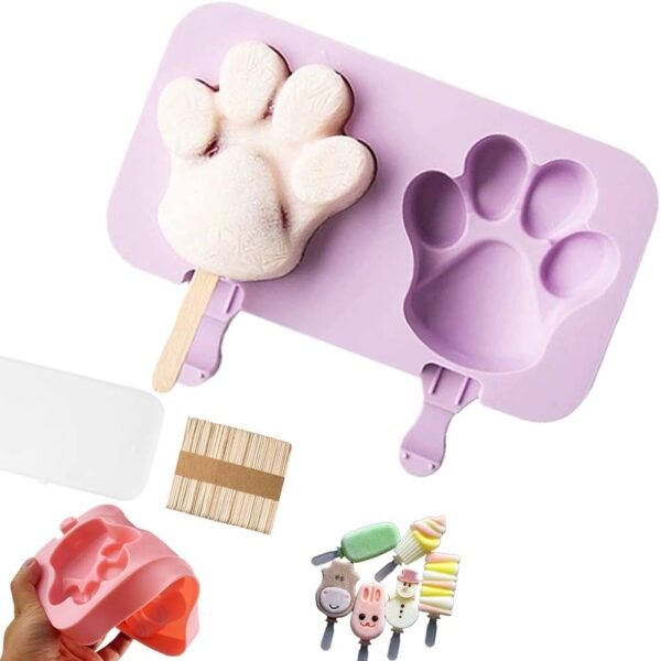 Silicone Ice Pop Mold – Frozen Treats Maker with 50 Sticks