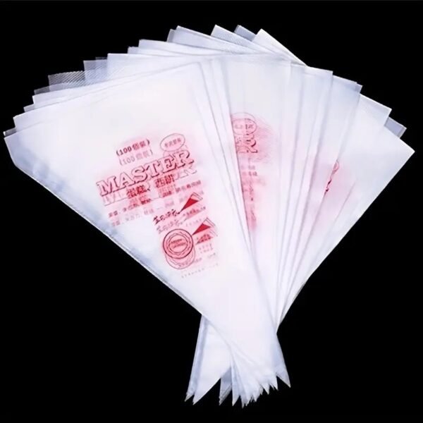 100pcs Disposable Plastic Piping Icing Bags