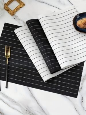 TK PVC Washable Dining Table Mats – Set of 4