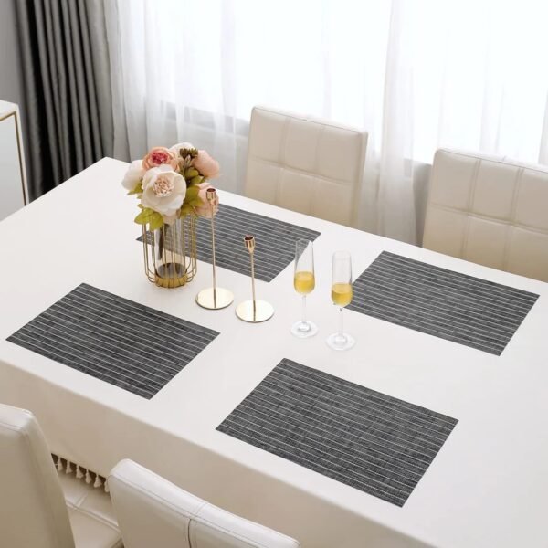 TK PVC Washable Dining Table Mats – Set of 4
