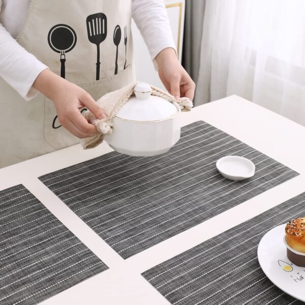 TK PVC Washable Dining Table Mats – Set of 4