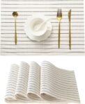 TK PVC Washable Dining Table Mats – Set of 4