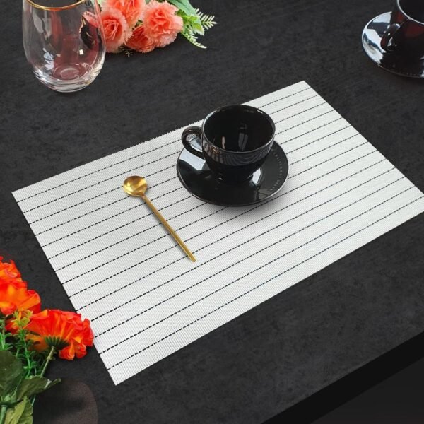 TK PVC Washable Dining Table Mats – Set of 4