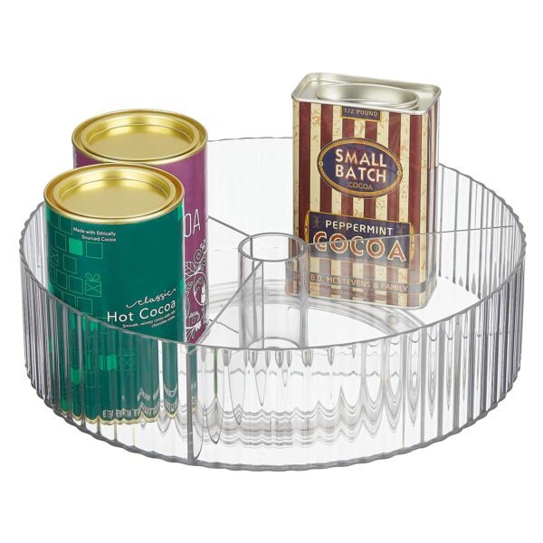 TK Rotating Platform Lazy Susan Organizer – 360° Kitchen Storage Tray