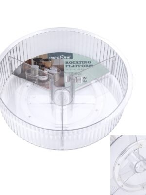 TK Rotating Platform Lazy Susan Organizer – 360° Kitchen Storage Tray