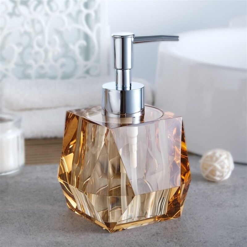 TK Hex Prism Soap & Lotion Dispenser with ABS Pump