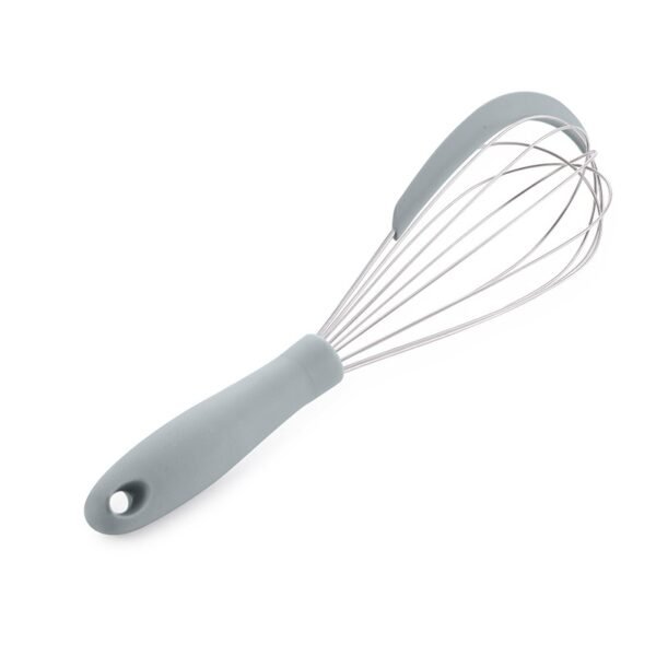 TK Stainless Steel Egg Whisk with Silicone Scraper – Kitchen Mixing Tool
