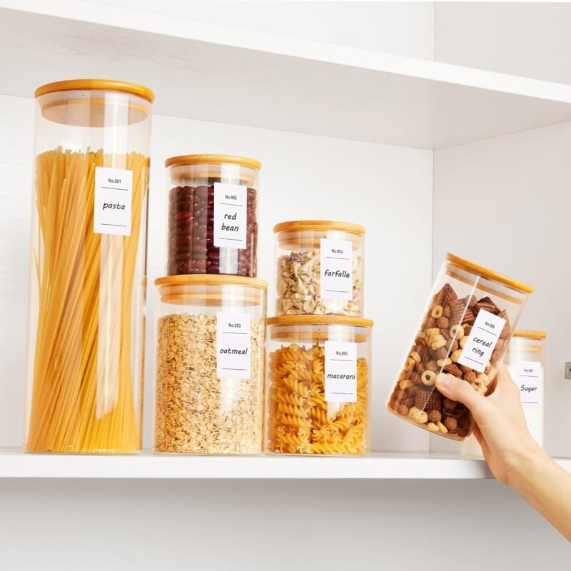 TK Borosilicate Glass Round Food Canister – Airtight Storage Jar