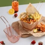 Stainless Steel Square Chip & Frying Basket with Handle