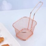 Stainless Steel Square Chip & Frying Basket with Handle
