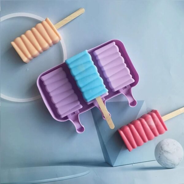 Silicone Ice Pop Mold – Frozen Treats Maker with 50 Sticks