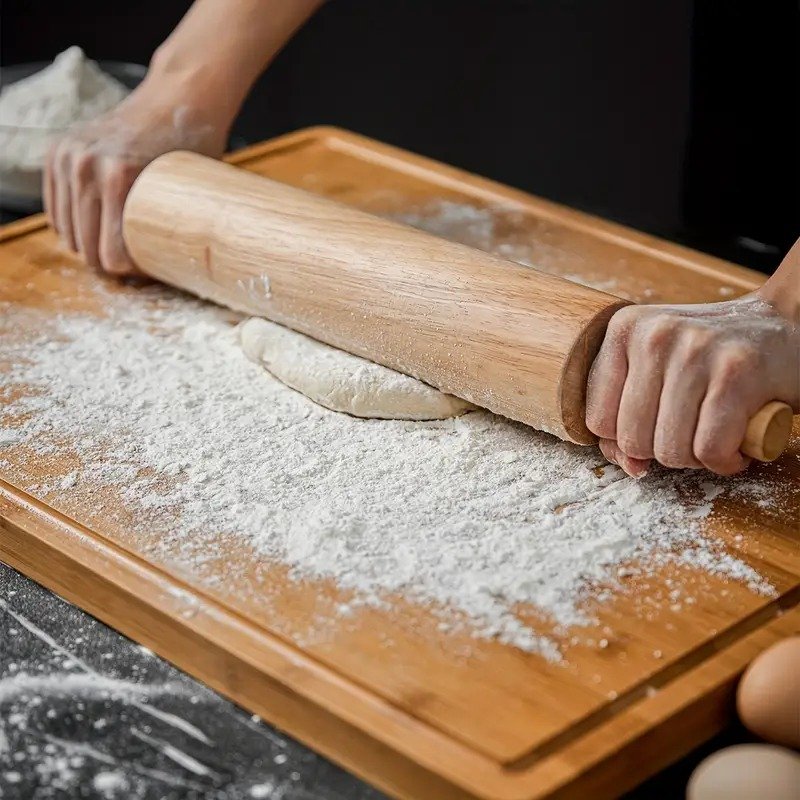 Wooden Rolling Pin – Baking & Dough Tool