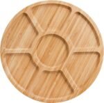 TK Bamboo Rotating Food Plate – Lazy Susan Serving Tray