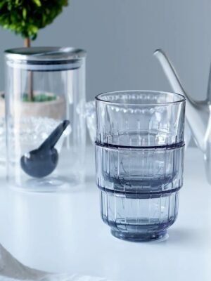 TK Smoked Stackable Glasses Set of 4 – 340ml