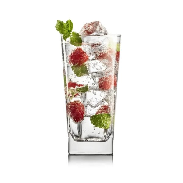 6-Piece Square Bottom Water Glass Set