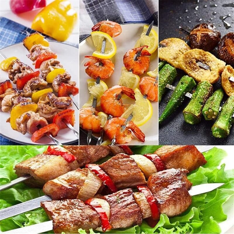 TK 6-Piece Iron BBQ Skewer Set – 45cm