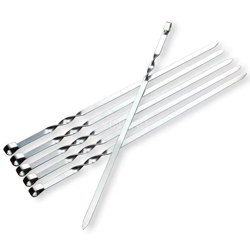 TK 6-Piece Iron BBQ Skewer Set – 45cm