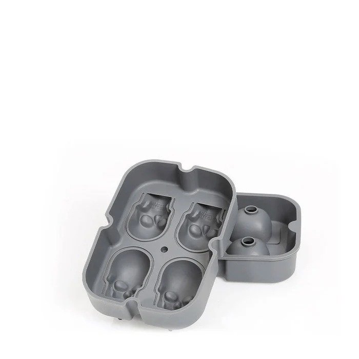 TK Skull Silicone Ice Mold – 4 Piece Ice Tray Set