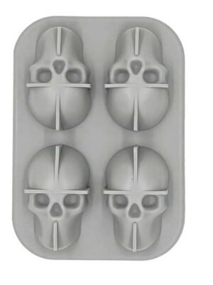 TK Skull Silicone Ice Mold – 4 Piece Ice Tray Set