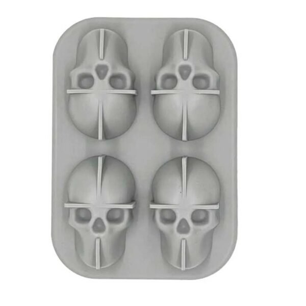 TK Skull Silicone Ice Mold – 4 Piece Ice Tray Set